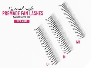 Charmlash <b>Lash</b> Trays Wholesale Cashmere Loose Premade Fans <b>Lash</b> Volume Fans 20d D Curl 9-16mm Long Stem Symmetrical Pointy Base - Product Image 6