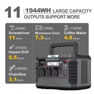 Thạc sĩ 2200 công suất cao 1944wh có thể sạc lại cung cấp điện di động năng lượng mặt trời bảng điều khiển điện bên ngoài pin lithium dự phòng - Product Image 2