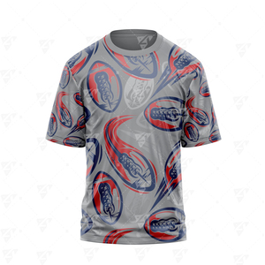 Camiseta extragrande de algodón 100% para hombre, de corte holgado, con impresión DTF personalizada. - Product Image 4