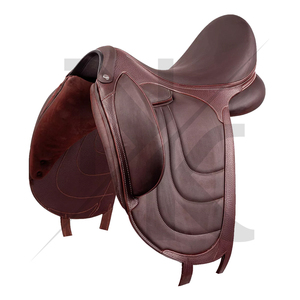 High quality English Dressage Saddle Genuine Leather Memory Foam Panels <b>Secure</b> Blocks English horse racing products from India - Product Image 4