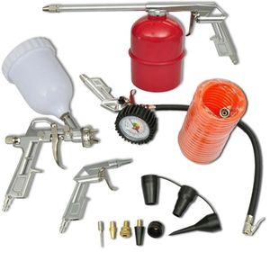 Juego de herramientas de aire con pistola de pintura para compresor para proyectos de mejora del hogar - Product Image 1