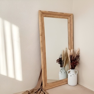 Full body webbing <b>mirror</b> decorative homeware essentials best price natural rattan floor <b>mirrors</b> - Product Image 3