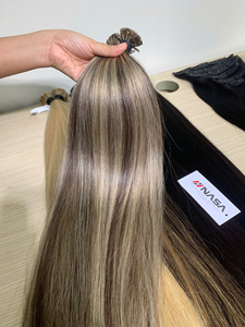 ผมต่อแบบแบนปลายผม ยี่ห้อ NASA HAIR VIETNAM ผมเวอร์จินแท้ 100% ผมเวียดนาม คุณภาพพรีเมียม ปรับแต่งสีได้ ไมโครลิงค์ 200 กรัม จากโรงงาน - Product Image 6
