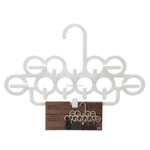 Inomata White Tie & Belt Hanger Organizadores de armario Producto colgante - Product Image 1