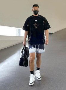 Pantalones cortos deportivos para hombre, pantalones cortos de poliéster de secado rápido con estampado de baloncesto, pantalones cortos informales con estilo con logotipo personalizado - Product Image 3