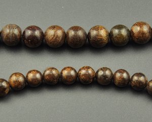 Cuentas de piedra de bronzita, cuentas redondas naturales de piedras preciosas marrones, hebra para hacer joyas, manualidades DIY - Product Image 6