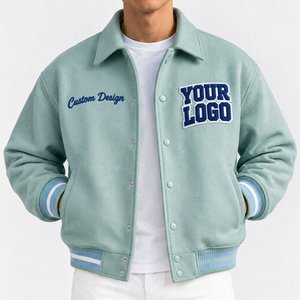 Premium Custom Varsity <b>Baseball</b> <b>Bomber</b> <b>Jacket</b> Front Chenille Letter Patches Vintage College Letterman Streetwear Eco-Friendly - Product Image 1