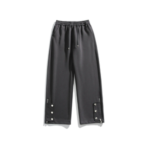 High Quality Men Casual Breathable Flared <b>Trousers</b> <b>Elastic</b> <b>Waist</b> 100% Cotton Reasonable Price Flared Pant - Product Image 3