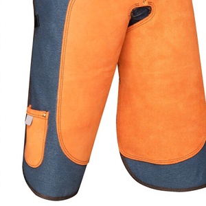 Pantalones de equitación de cuero personalizables con protección reforzada y cintura con hebilla para equitación inglesa y trabajo. - Product Image 2