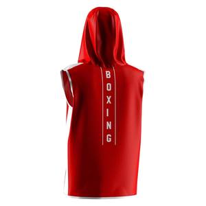 Chaleco de Boxeo sin Mangas con Capucha y Diseño de Logotipo Personalizado, Chaqueta de Luchador, Ropa de Boxeo, Chaquetas con Capucha sin Mangas - Product Image 2