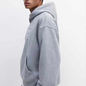 Sudadera con Capucha para Hombre, Cálida para Invierno, de Algodón y Felpa de Primera Calidad, con Logotipo Personalizado - Product Image 1