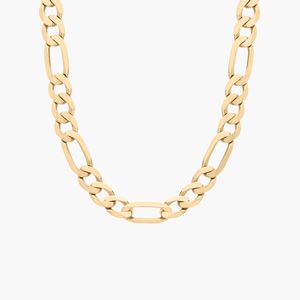 22" Men's Figaro Chain <b>Necklace</b> in Yellow Gold - Product Image 1