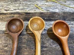 Accesorios de Cocina Ecológicos, Cucharas de Madera para Mezclar y Cocinar, Cucharas Japonesas de Madera con Mango Largo para Servir Sopa, al por Mayor - Product Image 2