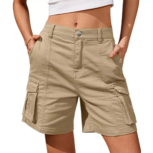 Shorts cargo de qualité supérieure pour femmes, design décontracté en coton à séchage rapide, à bas prix, shorts cargo pour femmes adultes - Product Image 5