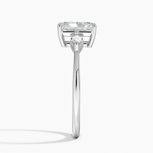 BOJ <b>Ring</b> 0106 Radiant Cut 925 <b>Silver</b> Kite Prong Setting <b>Solitaire</b> Diamond <b>Ring</b> 2ct D Color VVS1 Moissanite GRA Certified Sale - Product Image 3