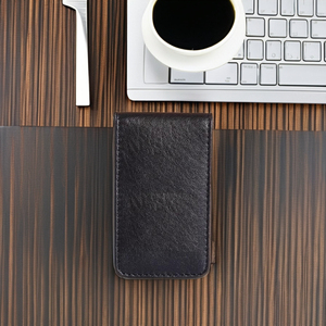 Cartera Unisex Ultra Delgada y Elegante de Diseño Corto, con Cierre Magnético Abierto, Duradera, Hecha de Auténtica Piel de Cabra Nappa - Product Image 5