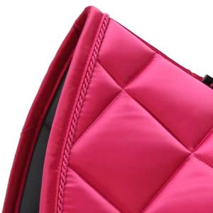 แผ่นรองอานม้าสำหรับเดรสสาจ ระบายอากาศ แห้งเร็ว ซับแรงกระแทก พร้อมสายรัดเอวสำหรับขี่ม้า (วัสดุผ้าฝ้าย) - Product Image 2