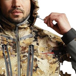 เสื้อแจ็คเก็ตพรางตัวสำหรับล่าสัตว์ในฤดูหนาว  รับทำโลโก้ เสื้อโค้ทอุ่นและเสื้อผ้าสำหรับกิจกรรมกลางแจ้ง  ผ้าโพลีเอสเตอร์พิมพ์ลายพราง  รับผลิตแบบ OEM - Product Image 5