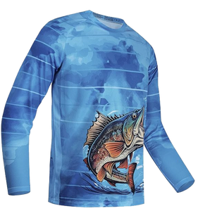 Men's Long Sleeve Fishing <b>Shirt</b> Breathable Cooling Lightweight UPF 50+ 100% Polyester XL Performance <b>Fish</b> <b>T</b>-<b>Shirt</b> Custom OEM ODM - Product Image 2
