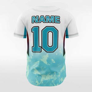 Maillot de baseball personnalisé sublimé de haute qualité pour hommes, en twill, avec boutons, vente en gros, pas cher, avec services OEM et ODM - Product Image 4