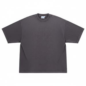 Camiseta de Manga Larga para Hombre, 100% Algodón, Estilo Falso Dos Piezas, Vintage, Lavado Ácido, Oversize, Streetwear, Hip Hop, Personalizada - Product Image 5