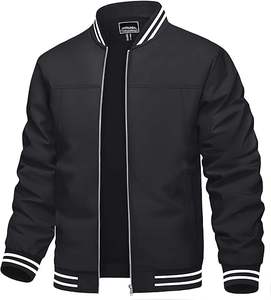 Veste légère pour homme, coupe-vent décontractée printemps-automne, bomber zippé avec poche - Product Image 1