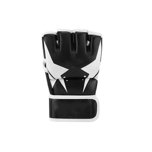 Guantes Deportivos de Medio Dedo, Negros y Blancos, de Malla Transpirable, con Soporte para Levantamiento de Pesas y Muñequera, para Entrenamiento Deportivo - Product Image 5