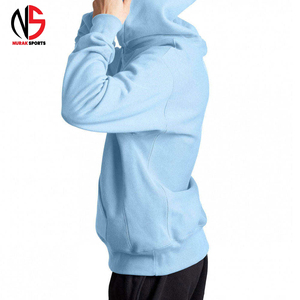 Sweat à capuche personnalisé pour homme, en coton, style streetwear, bleu ciel, polaire respirant, pull-over pour homme, vêtements de sport décontractés, sweat à capuche pour homme - Product Image 4