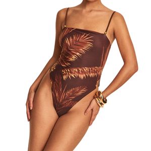 Maillot de bain une pièce personnalisé pour femme, imprimé floral, avec armatures, idéal pour la plage et les vacances - Product Image 1