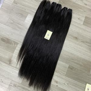 12A Hair Grade 2x6 Transparent Closure Natural <b>Black</b> <b>Raw</b> Wavy Double Drawn Genius Weft Hair Bundle Soft Vietnamese Human Hair - Product Image 2