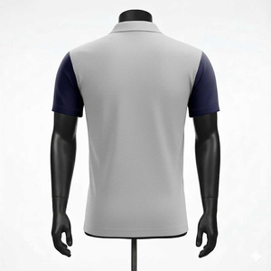 Chemise pour homme avec logo personnalisé professionnel, motif uni, tissu tricoté, coupe confortable, design personnalisable - Product Image 2