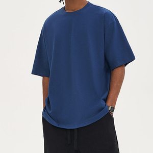 Nouveaux T-shirts Formels en Twill Tendance, Vente en Gros, Personnalisables, Haute Qualité, Épaules Tombantes, 120 Grammes, 100% Polyester, Coupe Oversize, Col Montant - Product Image 5