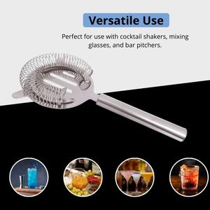 Coladores Profesionales para Bartender, Colador de Cócteles de Malla Fina con Resorte Desmontable y Varilla de Acero Inoxidable - Product Image 6