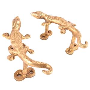 Bulk Cabinet Handle Handmade Brass Golden Lizard Design Vintage Drawer Dresser Lot Cabinet Door <b>Pull</b> - Product Image 2