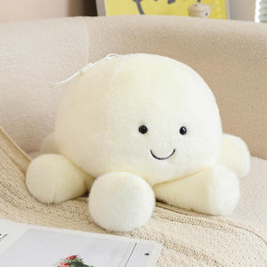 Peluche de Pulpo Giratorio Súper Suave, Colgante de Peluche para Llavero, Medusa Azul, Animal de Peluche para Alivio del Estrés, Juguete Bordado - Product Image 6