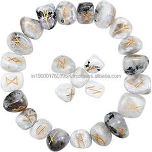 Wholesale High- Polished Opalite Tumble Stones Set Best Quality Natural Crystal Best Price Engraved Rune Wholesale Opal Stones - Product Image 6
