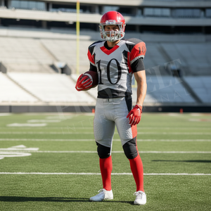 Premium Quality Latest Design OEM American Football Uniform Set Breathable Rugby Jersey Pants Helmet <b>Socks</b> Adult <b>Training</b> Kit - Product Image 4