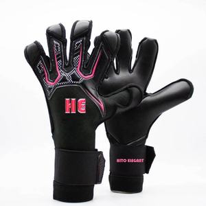 New Design Front Palm 4mm German Latex Backhand Silicon Inject Meduis Cut Finger And Thumb Wrap Rubber T-Tab Attached Strap - Product Image 1