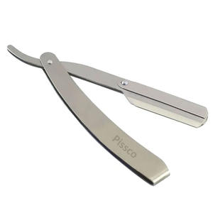 มีดโกนพับได้แบบกำหนดเอง สแตนเลสสตีล มีดโกนตรง สแตนเลสสตีล ใบมีดโกนตรงสำหรับช่างตัดผม - Product Image 4