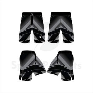 Shorts MMA en polyester respirant, motif uni, pour entraînement décontracté, sublimation par transfert thermique, personnalisables, vente en gros - Product Image 3