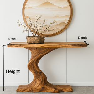 Table en bois massif naturel faite à la main Table console vintage Dessus de table de ferme fabriqué à partir du Vietnam - Product Image 2