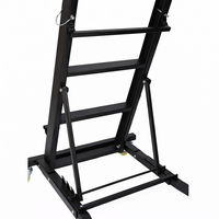 Chariot d'atelier pliable et réglable 400 lb avec plateau rembourré pour réparation de moteur, camion, SUV, garage, rouge poli GAPGAR035