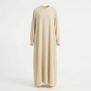 Nouvelle Abaya pour femmes à prix abordable, style islamique, robe longue plissée ample à manches longues, entièrement couvrante, vêtement modeste, vente en gros - Product Image 1