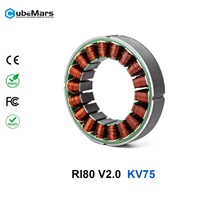 Moteur sans cadre Cubemars RI80 pour articulation de robot industriel collaboratif, haute densité de couple, faible effet de cogging, direct usine