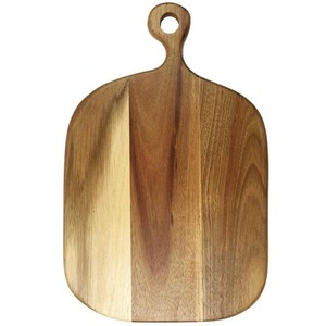 Round Shape Wood Rectangle Chopping Board Handle Durable Eco Friendly Sustainable 1.3cm Thick Multifunction Easy Clean - Product Image 2
