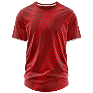 T-shirt d'équipe de course en polyester à manches courtes, coupe ajustée, imprimé par sublimation, haut de performance - Product Image 1