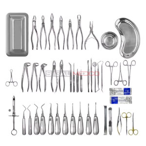 Juego de 65 Instrumentos Quirúrgicos Dentales Manuales de Acero Inoxidable Alemán de Alta Calidad: Elevadores y Pinzas para Extracción Oral - Product Image 4