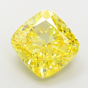 Exclusivo y elegante diamante amarillo vivaz en forma de cojín, VVS2, de 7.40 a 7.60 quilates, piedra suelta de alta calidad para diseño de joyería de lujo. - Product Image 1