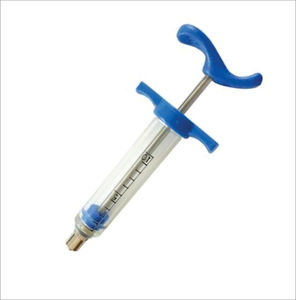 Jeringa Veterinaria Manual de Acero Inoxidable Reutilizable de Alta Calidad CHC TPX BD con Certificación CE y Función de Seguridad para Vacunas Equinas - Product Image 3