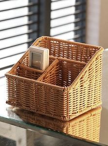 Natural rattan <b>basket</b> handcrafted wicker <b>basket</b> designer <b>storage</b> <b>basket</b> multipurpose <b>storage</b> <b>basket</b> <b>large</b> magazine <b>basket</b> - Product Image 2